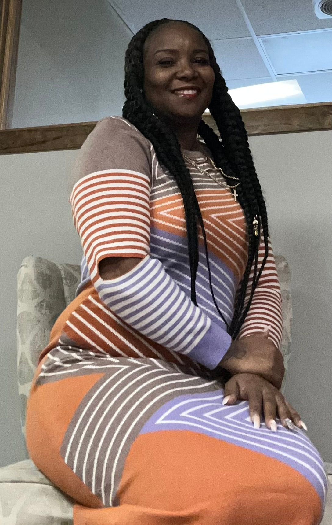 Stripes your way Sweater Dress