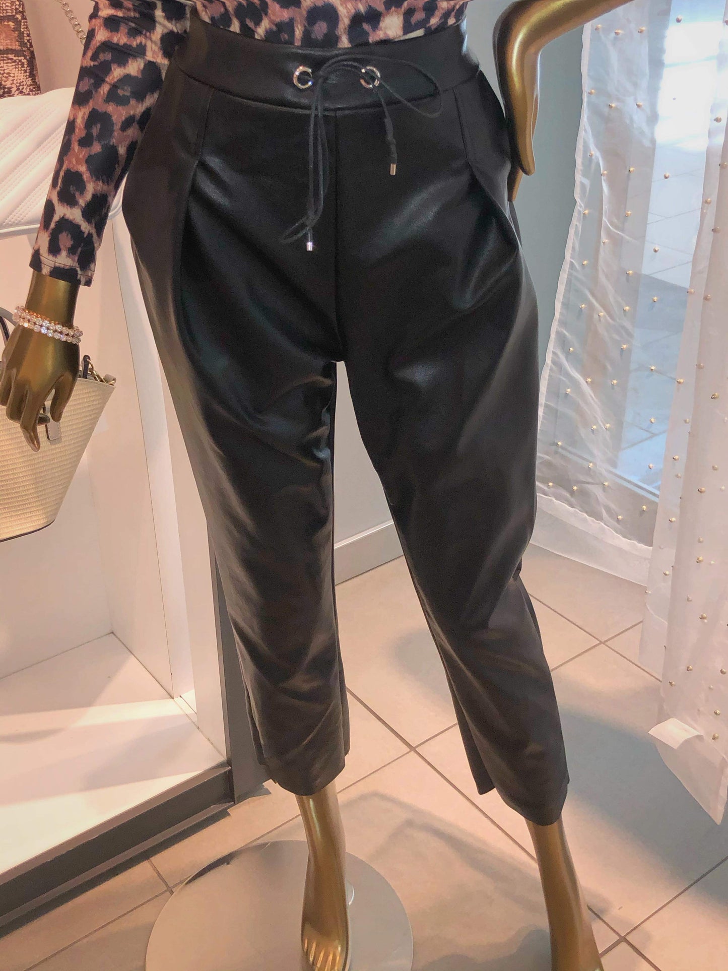 Must Have Drawstring Leather Pants